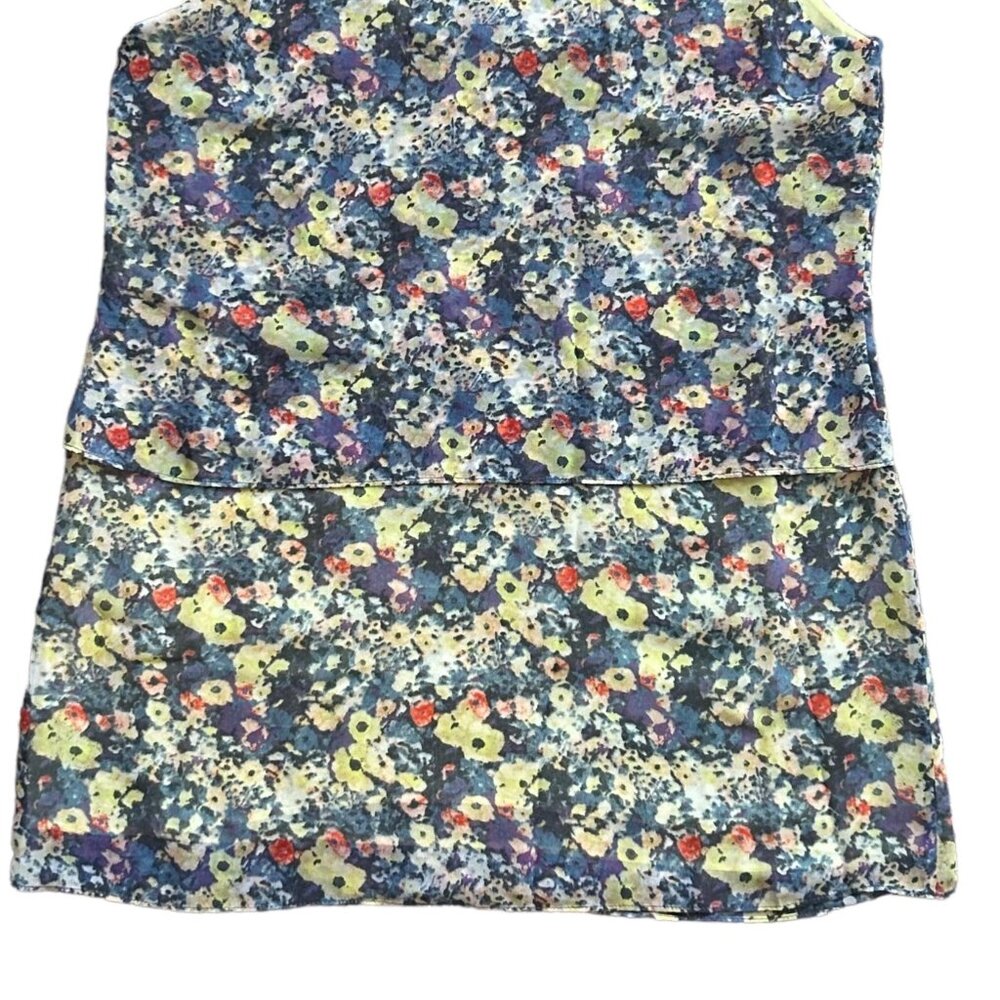 CAbi‎ Womens Tunic Small Positano Floral Layered Sleeveless Lined Blouse - Picture 9 of 14